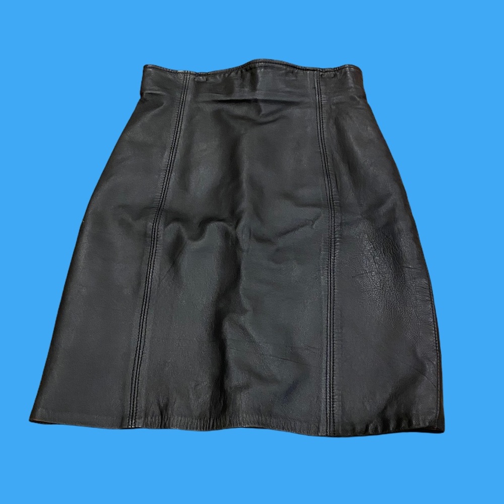Vintage leather skirt